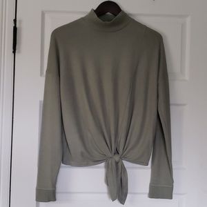 Abercrombie and Fitch tie front sweater